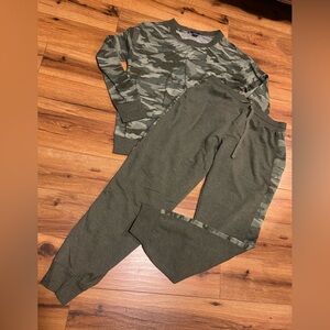 Olive and Camouflage Jogger Set